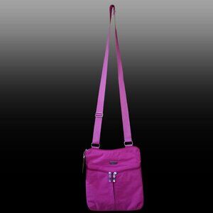 💖 Baggallini Pink Crossbody – NWT Travel Purse with Pockets + Adjustable Strap